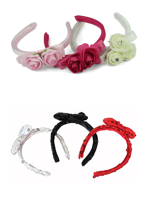 Bundle of 18 Headbands- New and Very gently used! Three Pack Elastic Headbands With Bow for Popular 18 Inch  main image 3